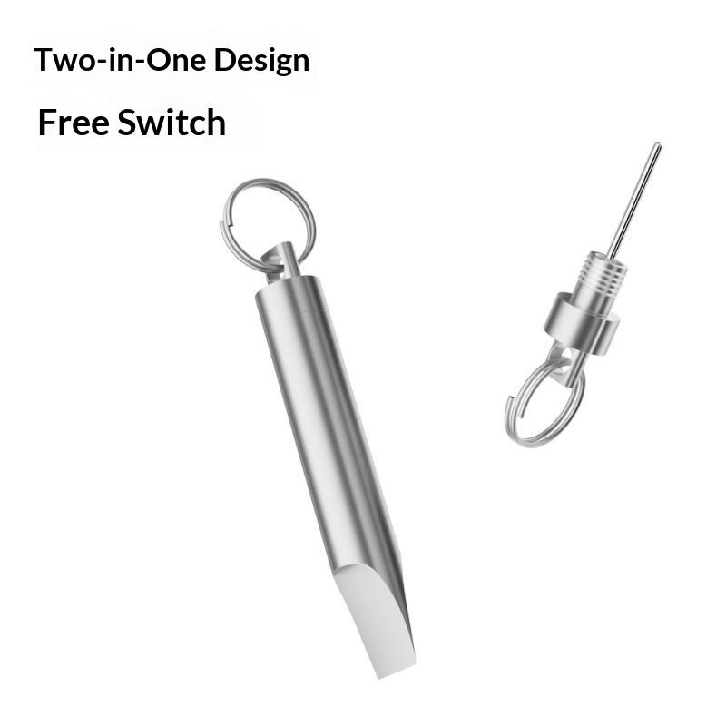 Edc Daily Carry - Silver Aluminum Alloy 2 In 1