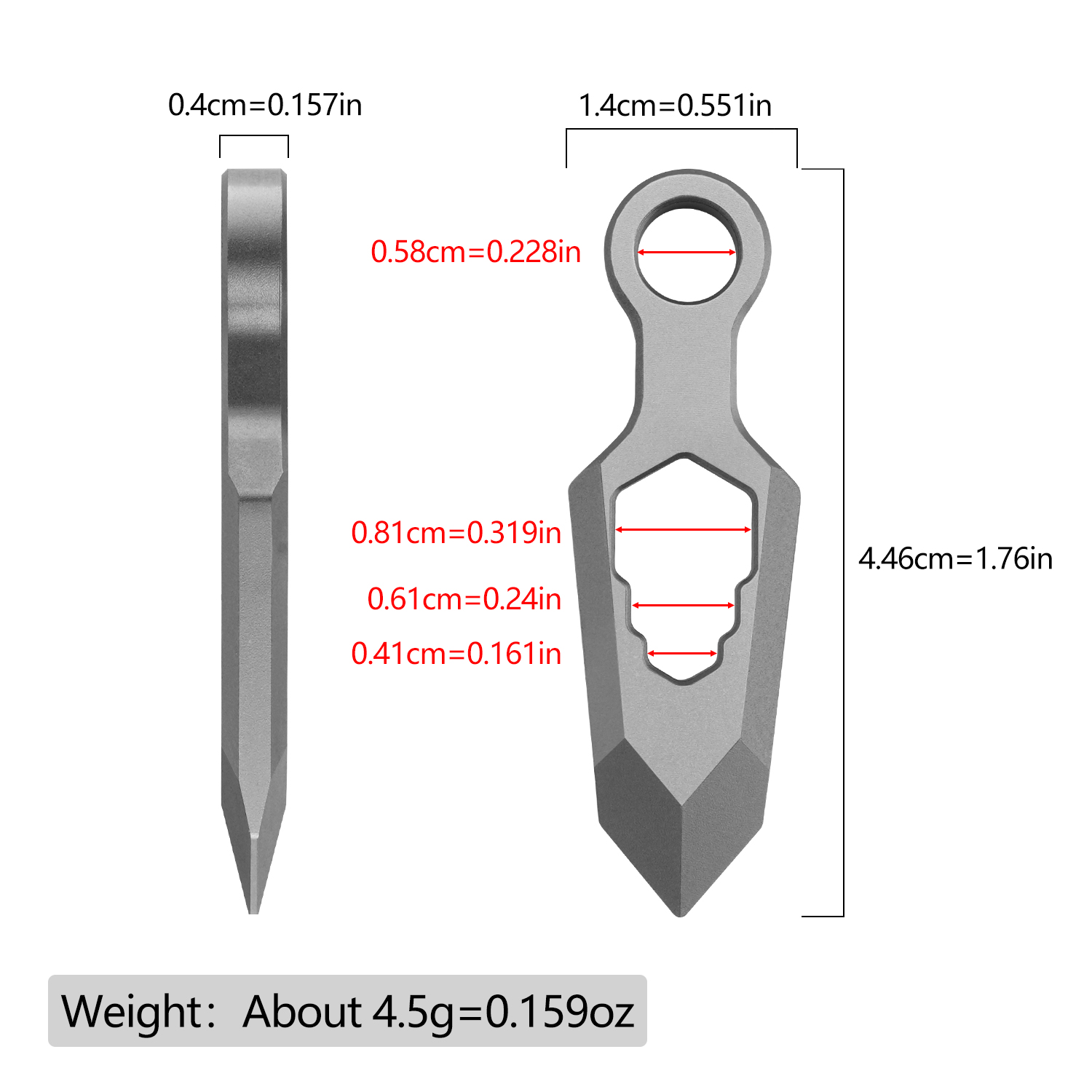 Portable Titanium Alloy 2Pcs E - Edc Daily Carry review and price