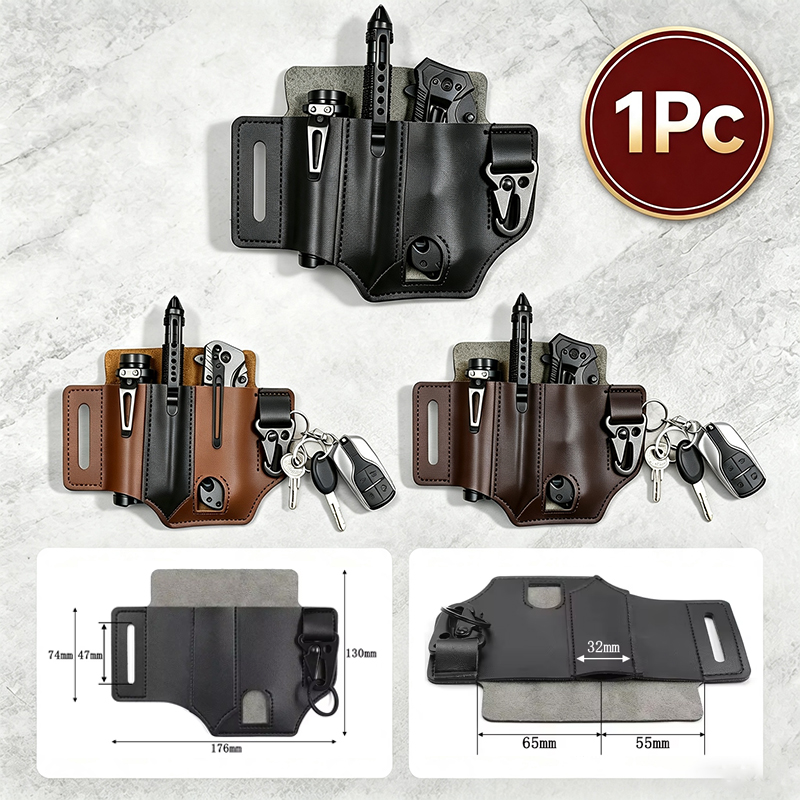 EDC PU Leather Tool Pouch Mult - Edc Carry Belt Leather review and price