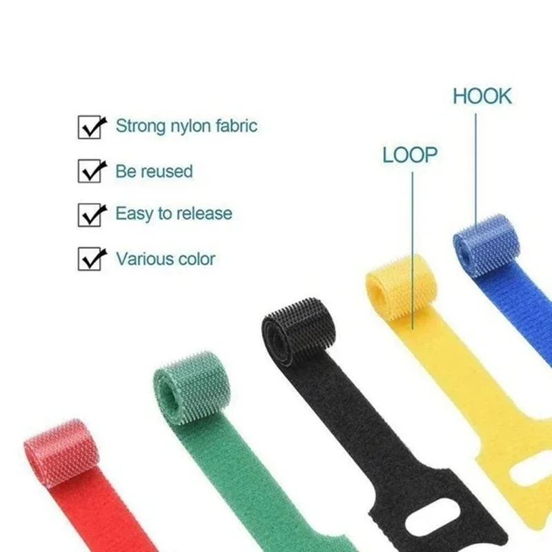 10/30/50Pcs Reusable Hook And  - Gear Tie Reusable review and price
