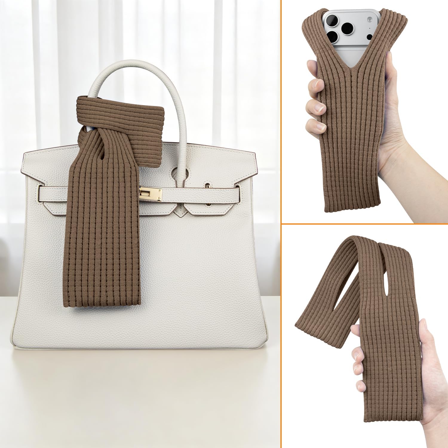 Knitted Phone Pouch Soft Stret - Edc Daily Carry review and price