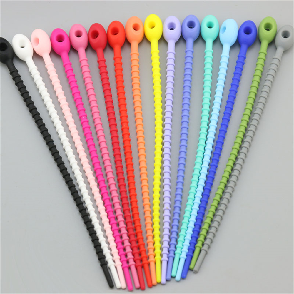 10Pcs/Lot Multi Color Silicone - Gear Tie Reusable review and price
