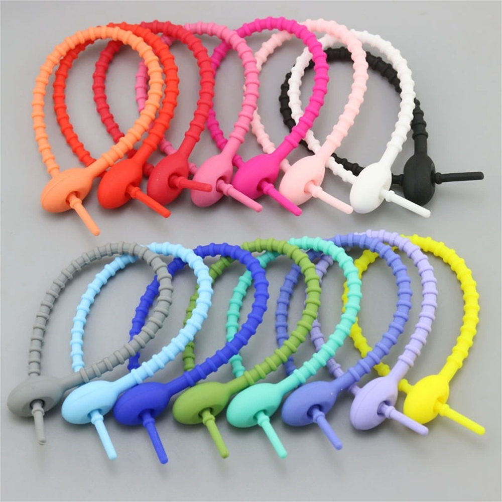 10Pcs/Lot Multi Color Silicone - Gear Tie Reusable review and price
